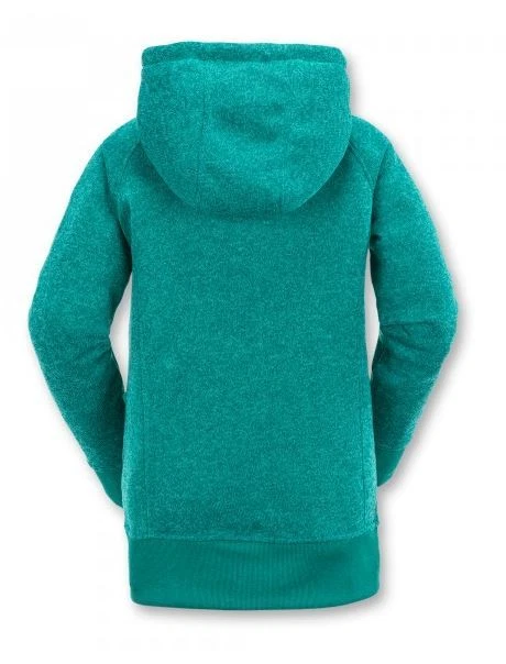  NWT WOMENS VOLCOM BAY SWEATER FLEECE HOODIE $80 S glacier blue full zip  - Image 2 of 2