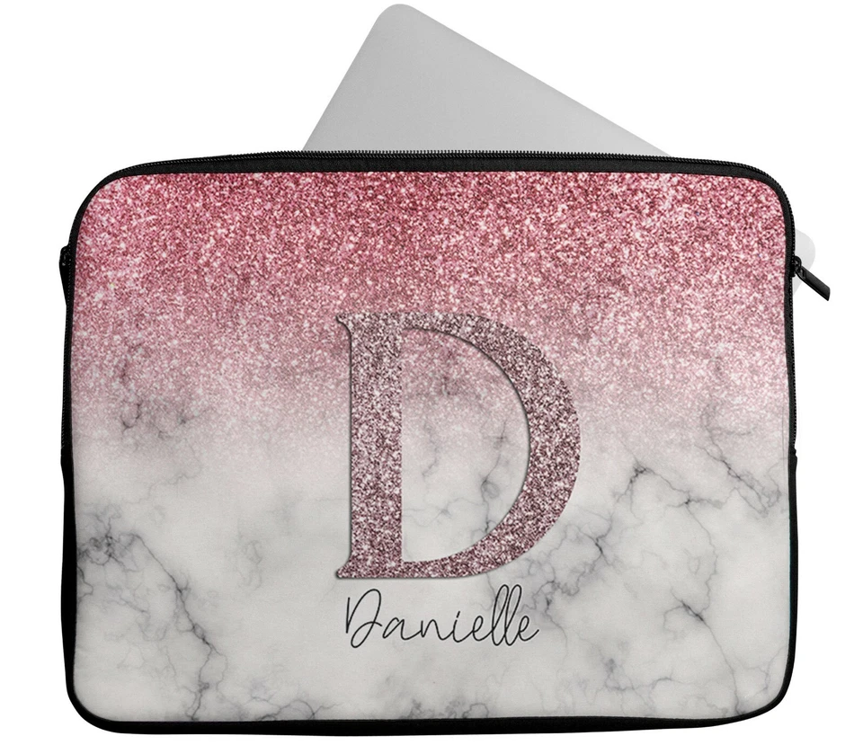 Personalised Any Name Glitter Design Laptop Case Sleeve Tablet Bag Chromebook 32 - Image 4 of 4