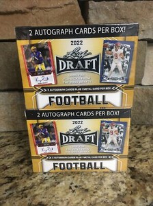 2022 Leaf Football GOLD Blaster Box Sealed Lot Of (2) Bryce Young Autograph Mint