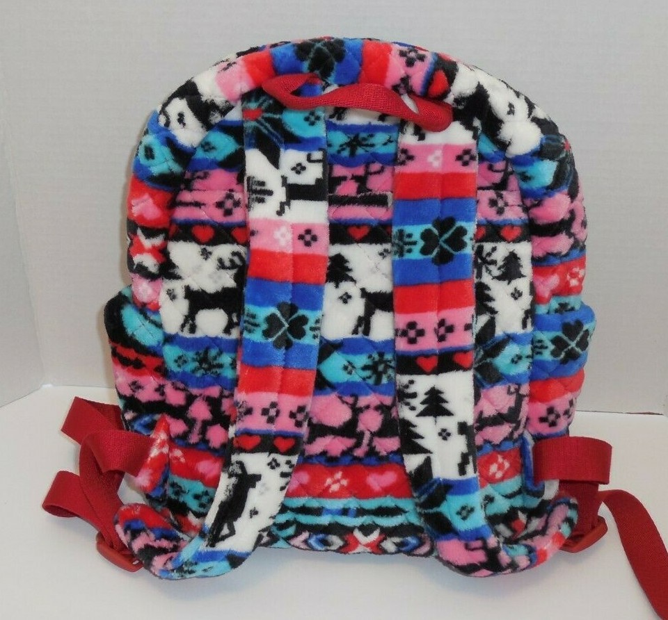 Vera Bradley Small Backpack Nordic Stripe Bag Reindeer Blue  display picture 2