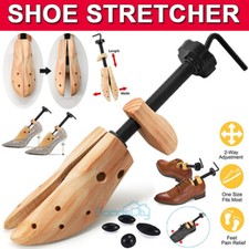 2-Way Wooden Adjustable Shoe Stretcher Expander Men Women Boot Size US 5-13