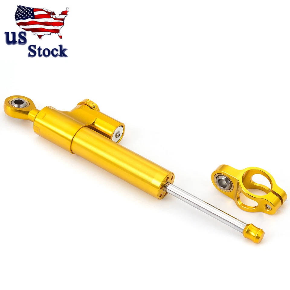 CNC Gold Steering Damper Stabilizer For Suzuki GSXR1000 GSXR1300 SV650 SV1000 - Image 2 of 4