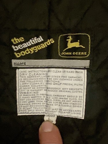 Vintage JOHN DEERE Women’s Snowmobile Bibs Sz L 14-16 THE BEAUTIFUL BODYGUARDS - Picture 4 of 5