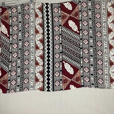Women's Tribal Design Satin Smooth Feel Oblong Scarf 68X44