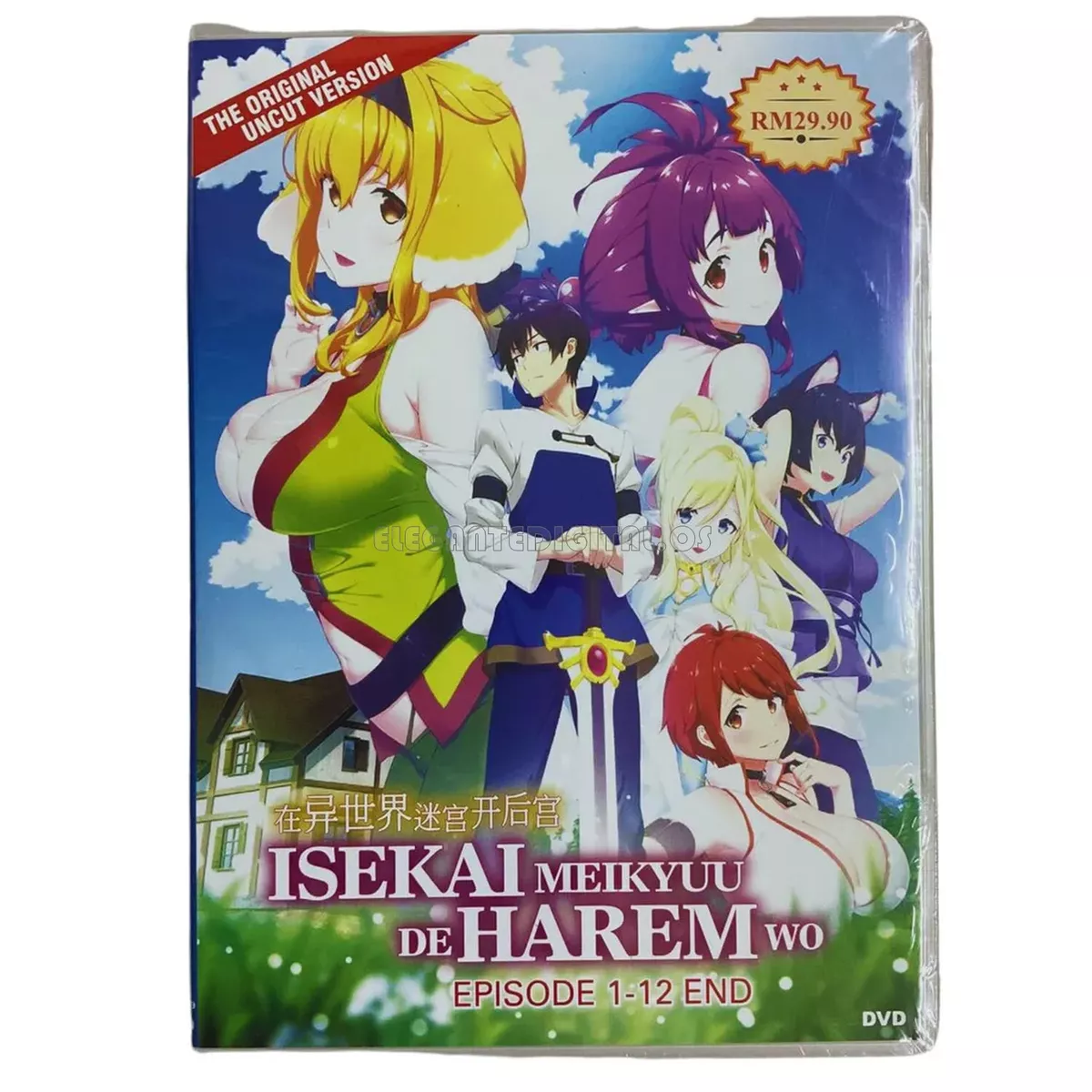 Anime Isekai Meikyuu De Harem Wo Vol.1-12 End Uncut Version Eng Sub DVD