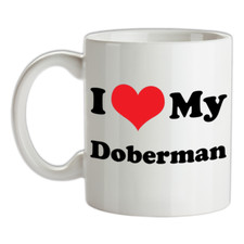 I Love Mon Doberman Tasse - Chien - Chiot - Canine - Animal - - Dober Homme