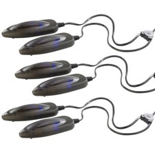 infactory UV Desinfektion Schuhe: 3er-Set elektrische Schuhtrockner mit UV-Licht