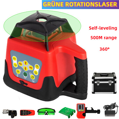 Grüne Laser Rotationslaser Baulaser 500m Rotary Laser Level Self-leveling 360°