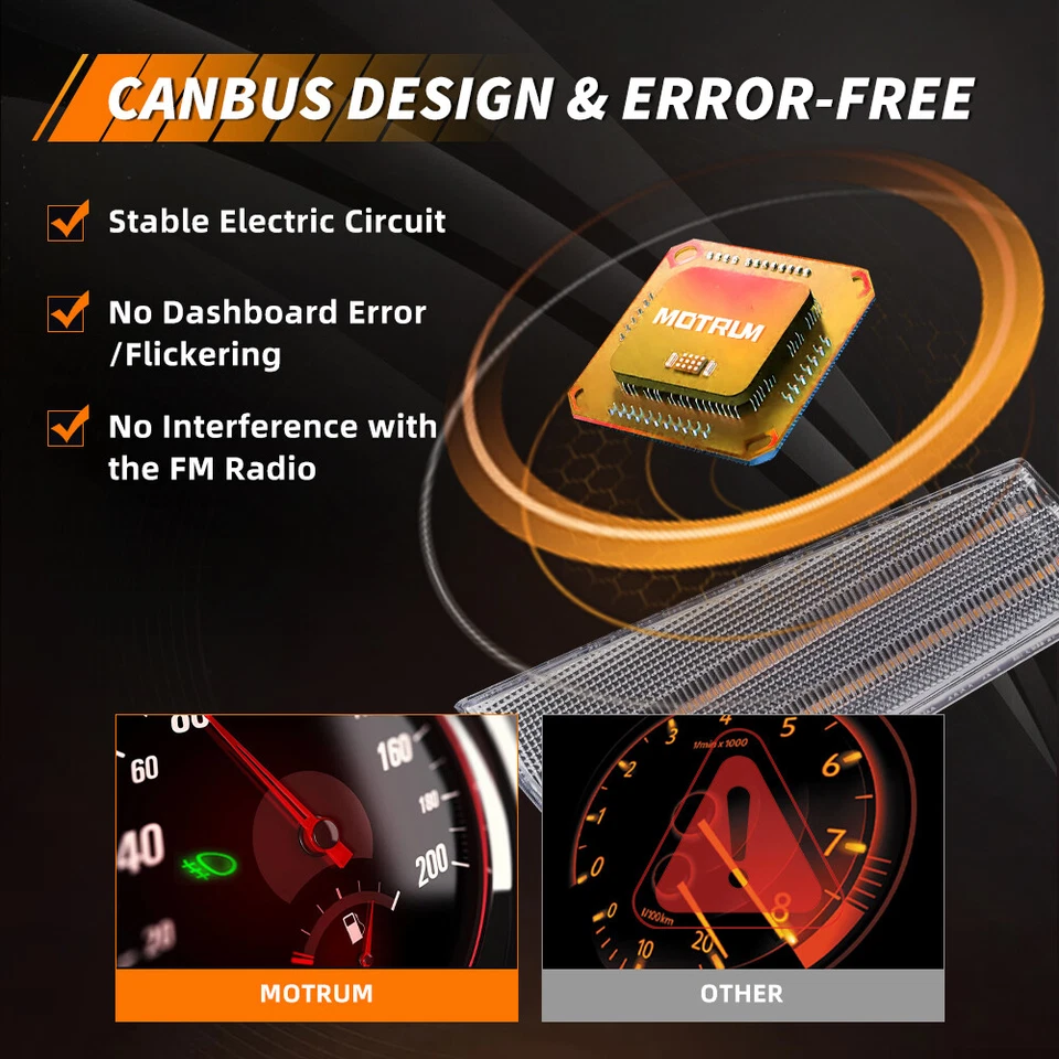2 прозрачных желтых светодиодных передних габаритных фонаря для 78–79 Malibu El Camino Caballero - Изображение 3 из 4