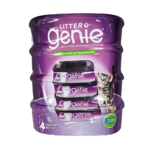 New Litter Genie Disposal System 4-Pack Standard Refills DIV-84 Factory Sealed - Picture 1 of 1