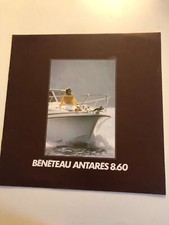 BENETEAU ANTARES 8.60  1986  Bateau Voilier catalogue publicitaire vintage C30