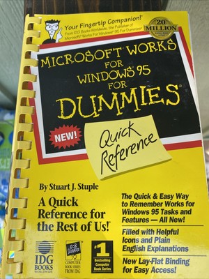 Microsoft Works for Windows 95 by S. Stuple and Barrie Sosinsky (1996, Trade...