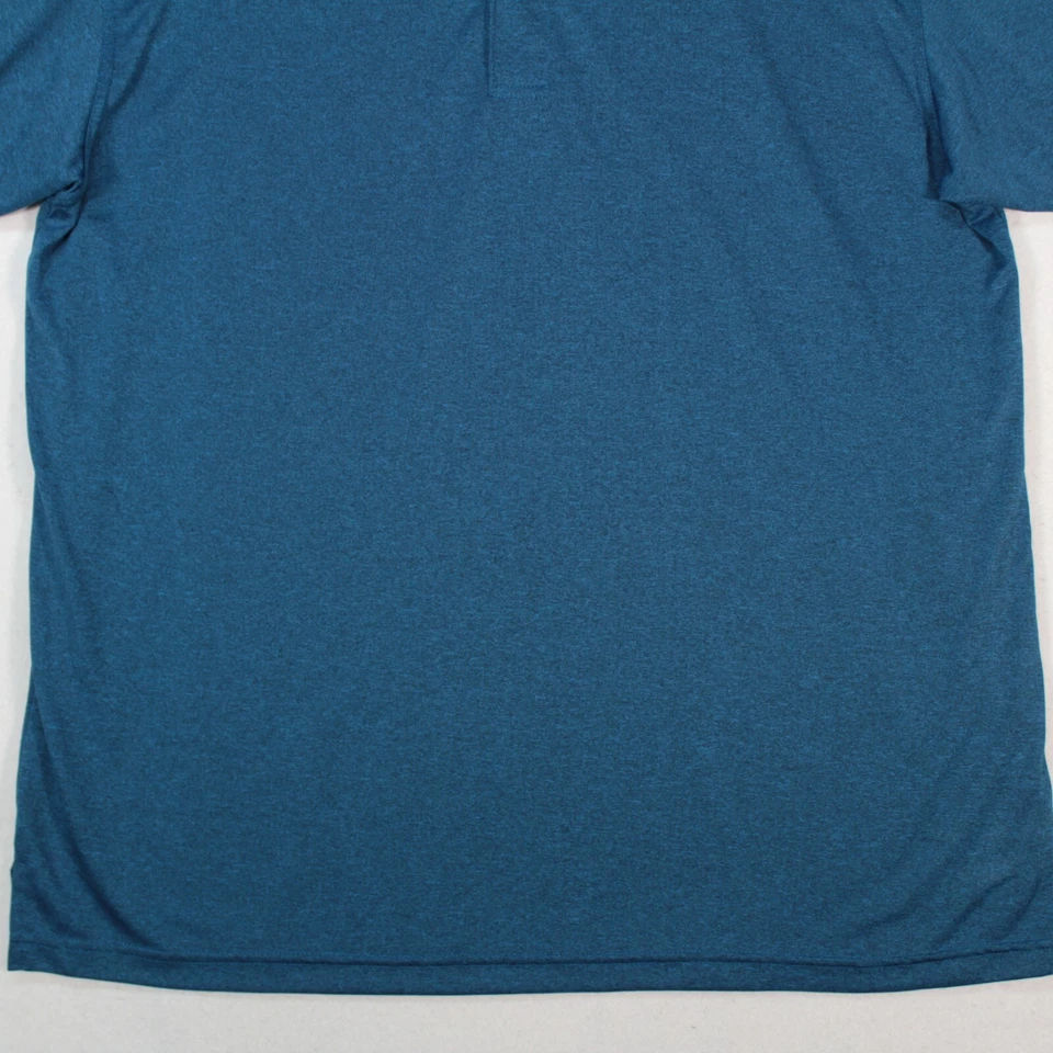 Camisa Featherlite Para Hombre XL Azul Jaspeado Manga Corta Foto 3 de 4