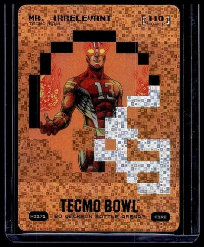 2026 Bo Jackson Battle Arena Tecmo Bowl Mr. Irrelevant HI171 Fire Helmet Icon