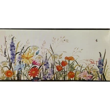 Vintage Crewel Embroidery Kit Spring Floral Georgia Ball Field of Flowers