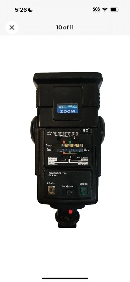 Rokinon 2600 Zoom Automático Flash Montaje L-C Cámara Accesorio Foto 2 de 4