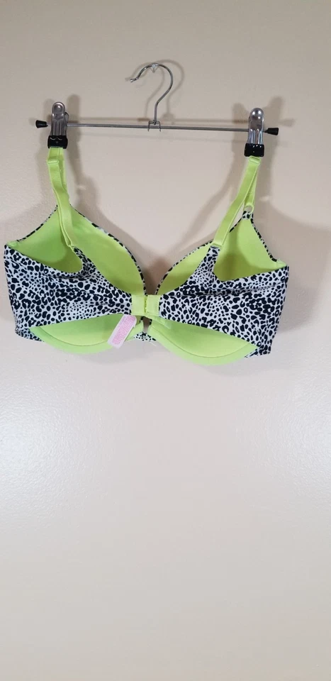 Victoria's Secret 38D Leopard Animal Print Push-Up PADDED Bra Adj Straps UW - Image 2 of 3