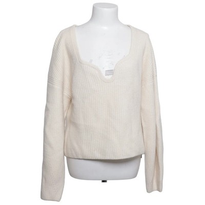 H&M Premium Quality, Strickpullover, Größe: L, Weiß, Wolle, Einfarbig #dox