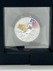 Colorized  17.5 gram 999 Fine Silver Coin Winged Horse Unicorn Design
