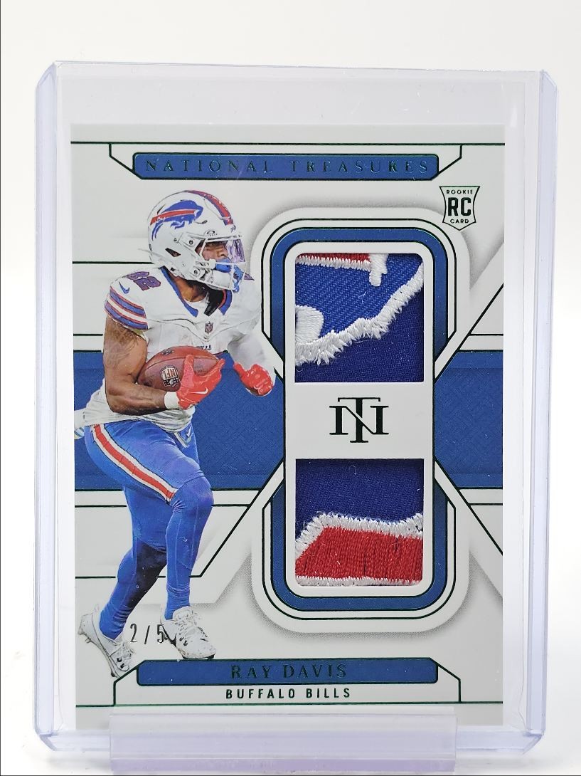 Ray Davis Panini National Treasures Collegiate Rookie Signatures #RDS Emerald
