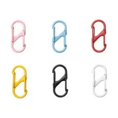 Small Alloy Snap Hook 12Pcs Zipper Clip S Carabiner Clips anti Theft Mini Dual W