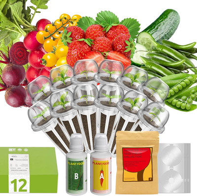 12-Pod Fruit Seed Pod Kit for Aerogarden, Idoo, Ahopegarden Hydroponic Growing S