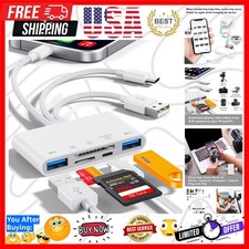 5-in-1 Memory Card Reader, USB OTG Adapter  SD Card Reader for i-Phone/i-Pad...