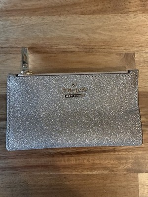 Kate Spade Kenzie Glimmer Glitter Medium Compact Bifold Wallet