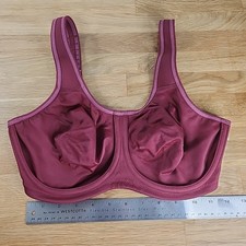 Wacoal Simone Underwire Sports Bra Size 34DD Cordovan Burgundy 855170 MSRP 78