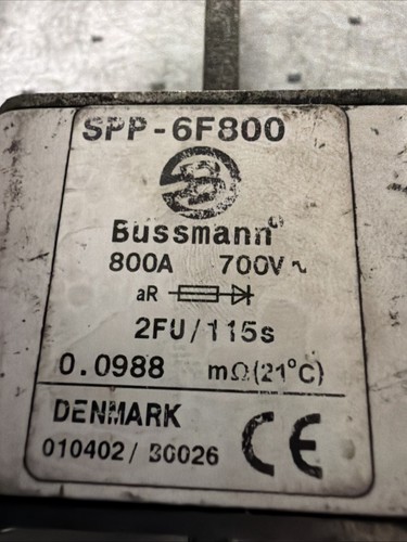 Buss Bussmann Semitron SPP-6F800 700 Volt 800 amp Fuse