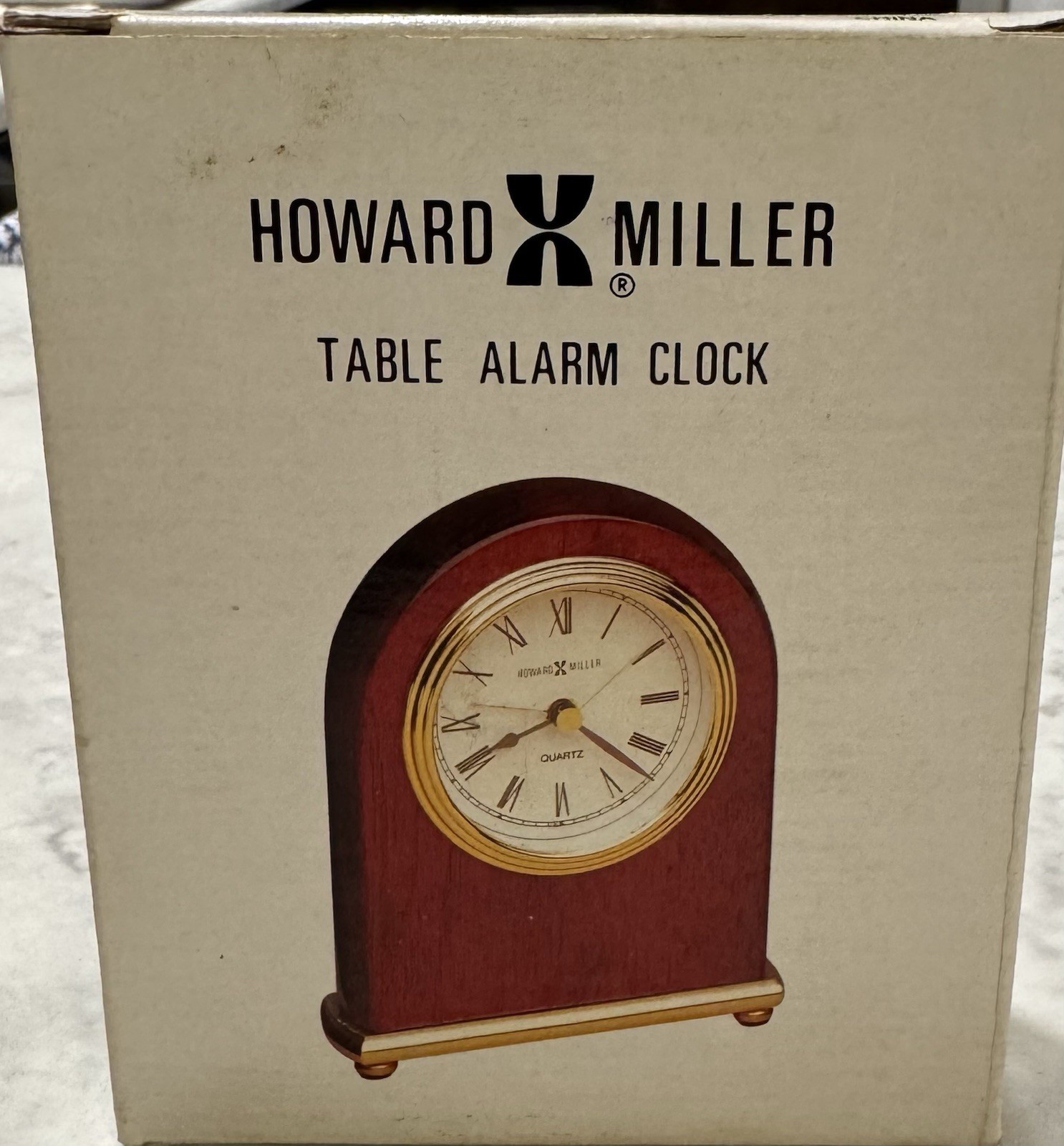 Howard Miller Table Alarm Clock Rosewood Brass Base New In Box Vintage 613 487 photo Howard Miller Table Alarm Clock Rosewood Brass Base New In Box Vintage 613 487 featured image