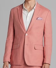 Tommy Hilfiger Modern-Fit Conrad Linen Sport Coat Jacket "Red" Salmon 42R 42 R
