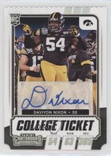2021 Contenders Draft Picks College Ticket Stub 6/54 Daviyon Nixon #200 Auto 1u6