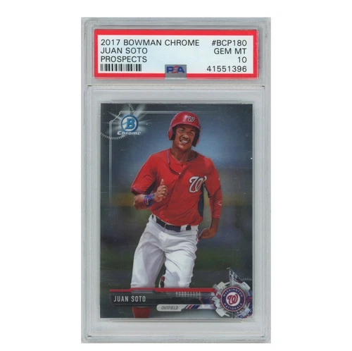 2017 Bowman Chrome Mini #BCP180 Juan Soto Prospect PSA 10 Gem MT BC180