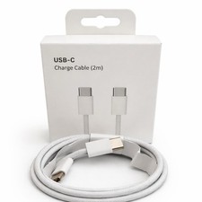 USB C to USB C 6FT 60W Fast Charging Cable PD 2m Braided White