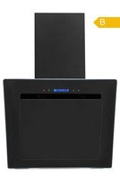 Dunstabzugshaube Kopffrei 54Cm Schwarz Led 7 Farben Touch Exquisit