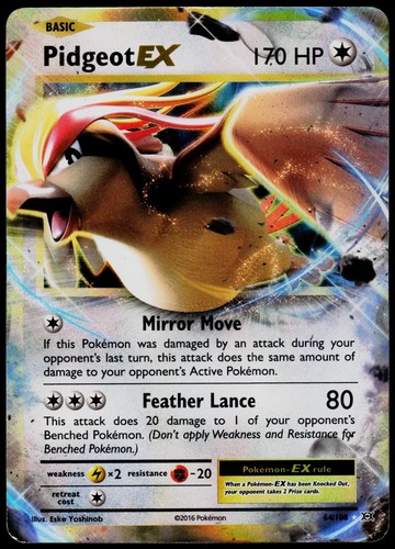 Pidgeot EX 64/108 Evolutions - Holo Pokemon HP (EX Rare)