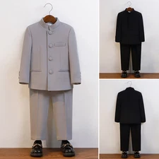Boys Suits 2 Piece Performance Kids Tang Suit Jacket+Dress Pants Outfits Sets