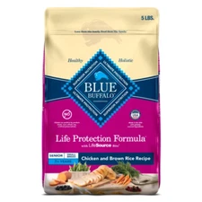 Blue Buffalo Natural Senior Small Breed Dry Dog Food with Chicken and Brown Rice