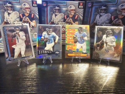 2025 Topps Chrome Cam Ward RC Rookie Lot x4   Base, 1975 RF, PP, Fortune 15 RF