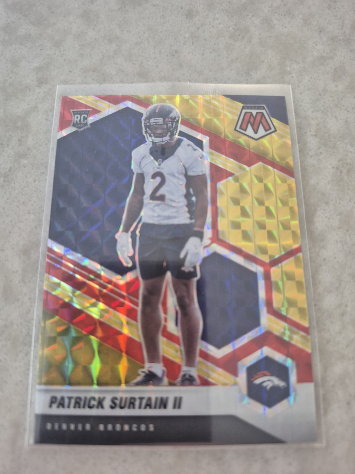 Patrick Surtain II Panini Mosaic #344 Fusion Red/Yellow Choice