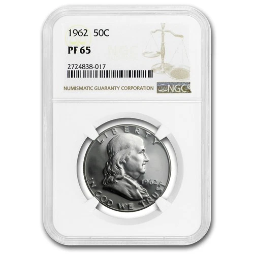 1962 Franklin Half Dollar PF-65 NGC