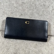 Coach Smooth Skinny Snap-Tab Closure Leather Wallet