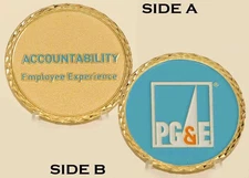 PG&E Accountability Employee Experience Challenge Coin-Gold-Toned Collectible_18