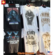 Chris Brown Breezy Bowl Merch Shirt 2025 Concert Tour Fan Gift Redesign Tee