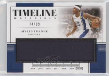 2019-20 Panini National Treasures Timeline Materials 74/99 Myles Turner 0cv3