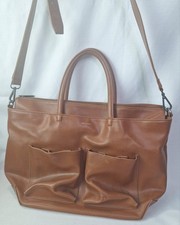 MN Matt  Nat Baby Diaper Shoulder Crossbody Bag Chili Brown 17"x12"
