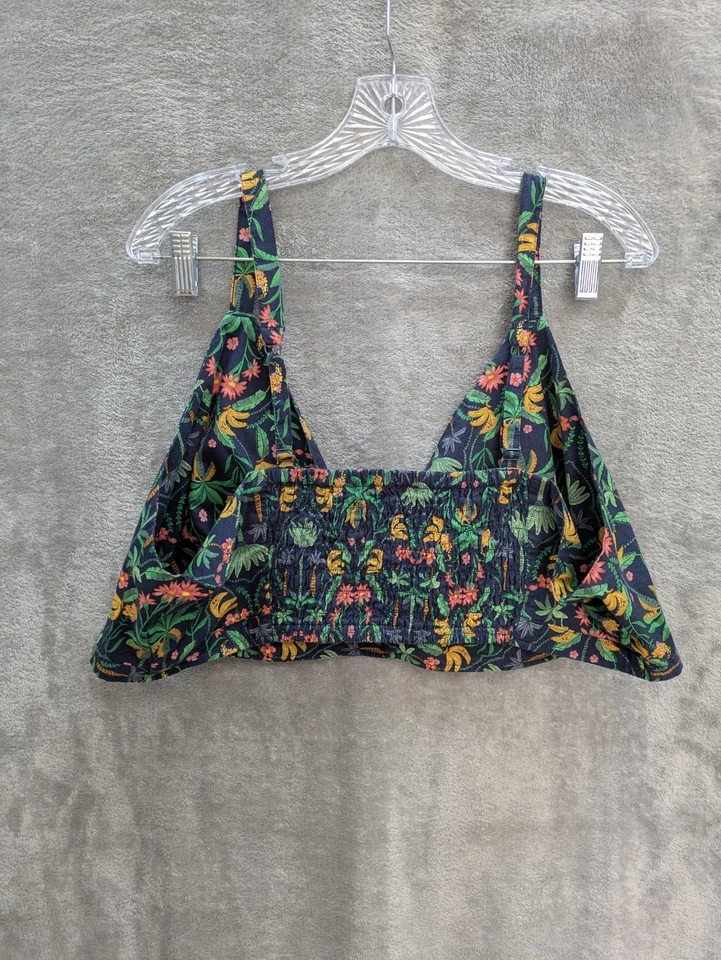 Women's Bralette Plus Size 3X Floral Tropical Jungle Bohemian - Image 4 of 4