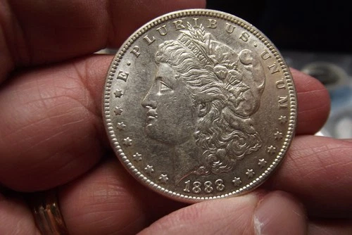 1888-S Key Date Morgan Silver Dollar AU++  Pretty Coin!!! Looks UNC in hand