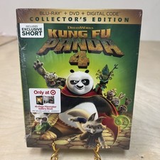 Kung Fu Panda 4 Blu-Ray/DVD/Digital 2024 w/Gallery Book  Slipcover